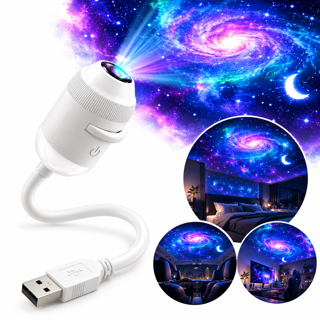 DINUZO Galaxy Projector – Verander elke kamer in een sterrenhemel